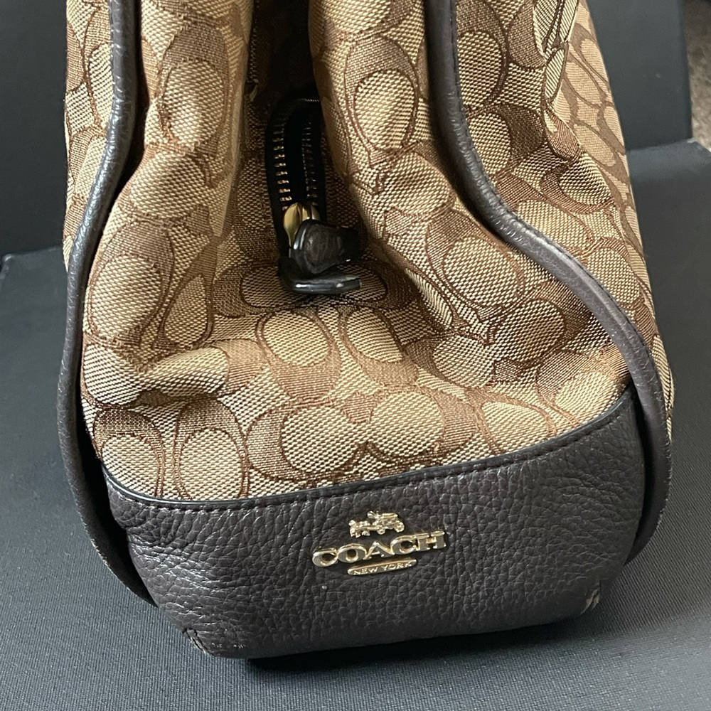 Coach logo print handbags